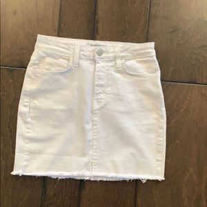 Lulu’s NEW White Denim Jean Skirt